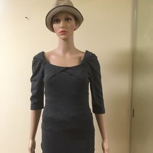 Nicole Miller midi dress women 3/4 sleeve small